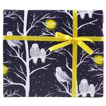 Smudge Ink - Peaceful Owls Gift Wrap (e.b. goodale): Roll of 3 Sheets