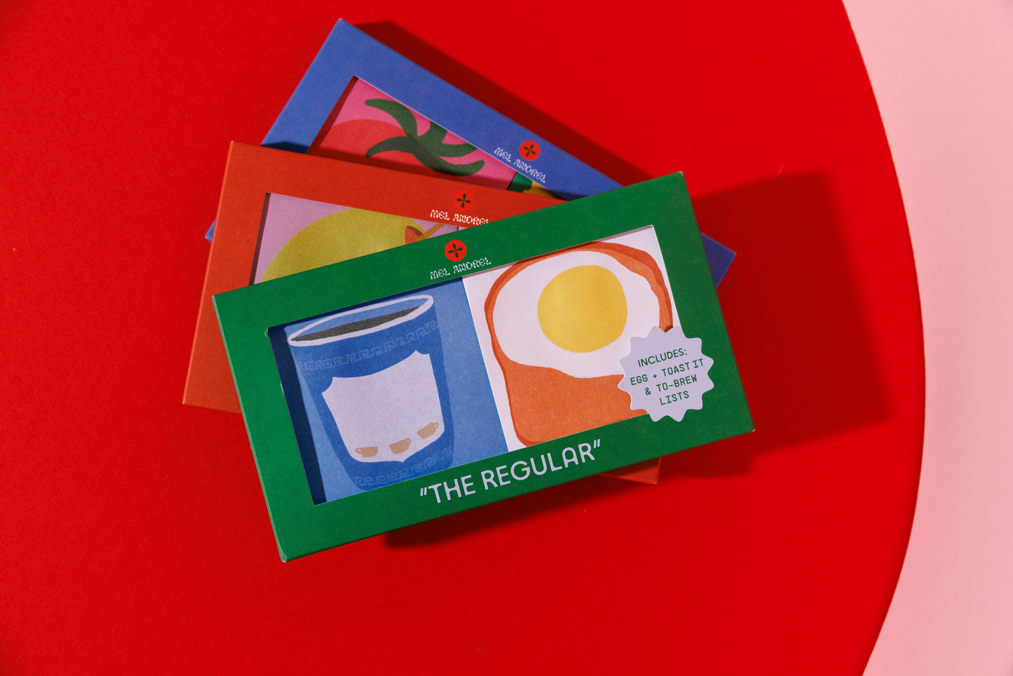 Mel Andrel - The Regular - Egg + Brew Sticky Note 2 Pack