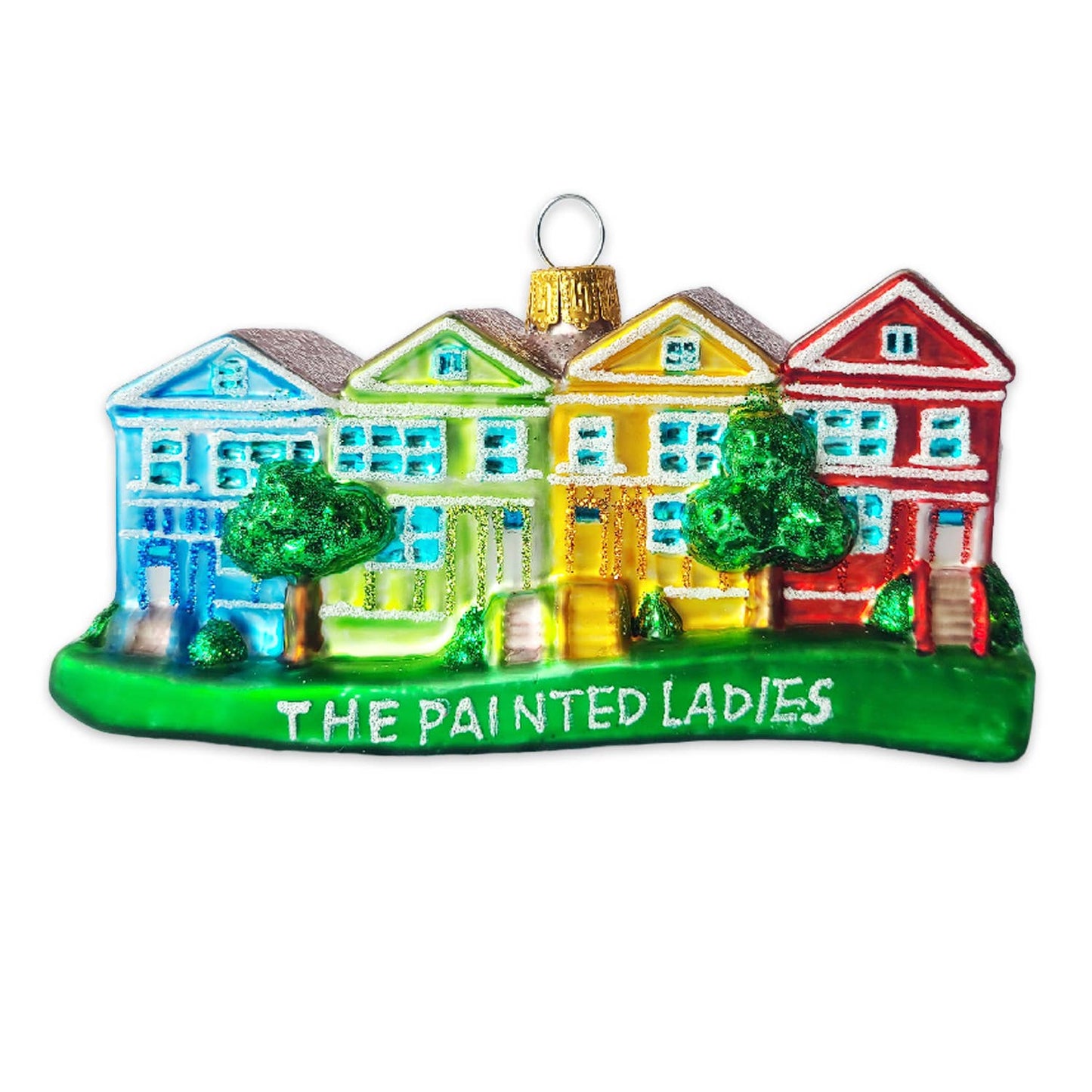 SF Mercantile - Painted Ladies Glass Ornament