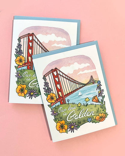 Brenna Daugherty Illustration - San Francisco Valentine Love Card: Default Title