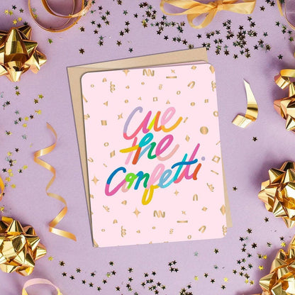 Willow & Ivy Press - Cue the Confetti Colorful Congratulations Card