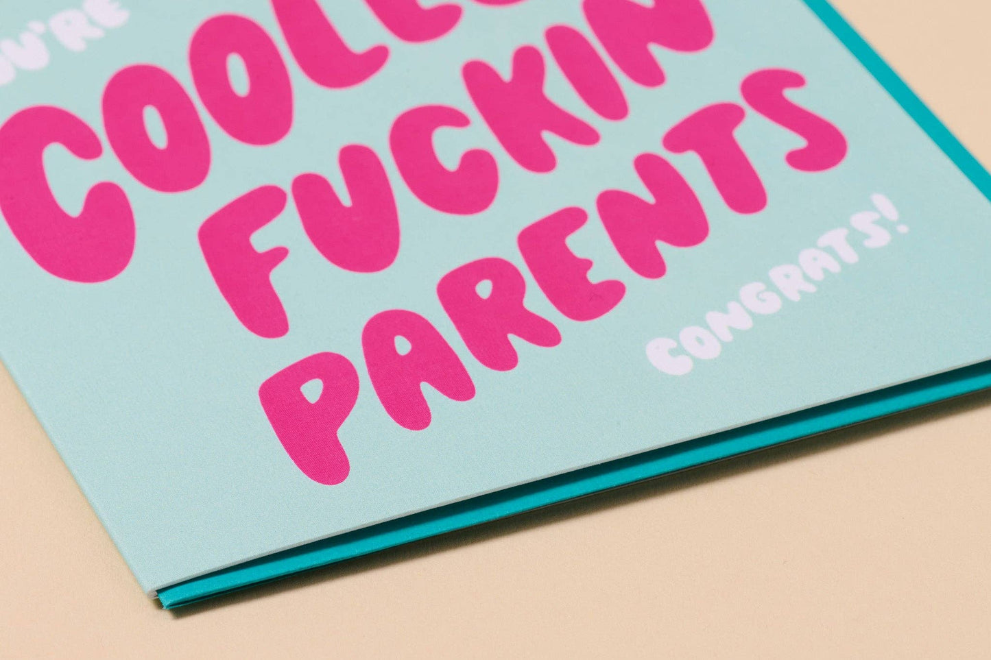 And Here We Are - Baby Shower Card—Your Gal Kiwi—Coolest Fuckin' Parents