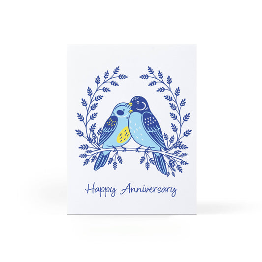 Sweet Bippy Press - Anniversary Birds Greeting Card