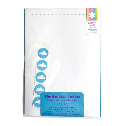 Next Chapter Studio - Letter Writing Set - Clouds / Aqua: Medium