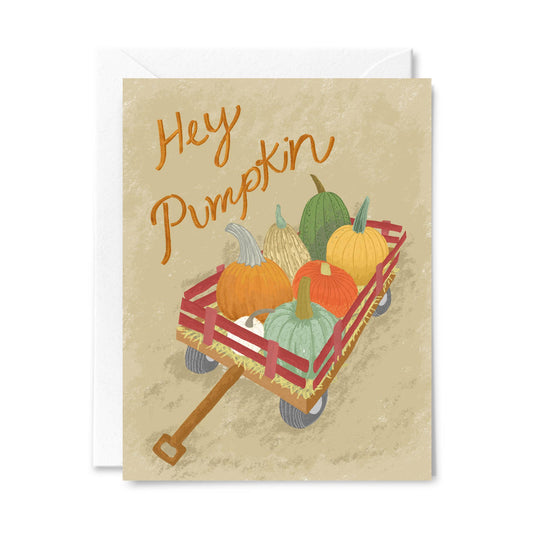 Courtney Beyer Design - Hey Pumpkin Greeting Card