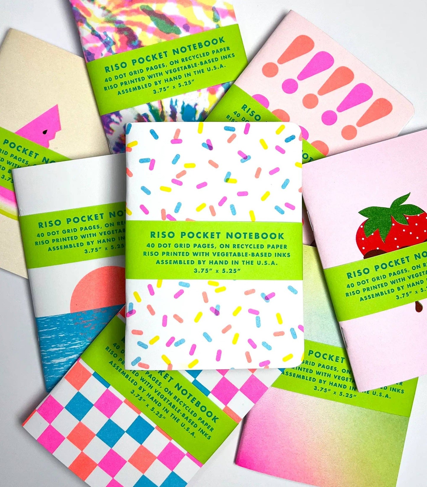 Next Chapter Studio - Risograph Pocket Notebook - Checkers
