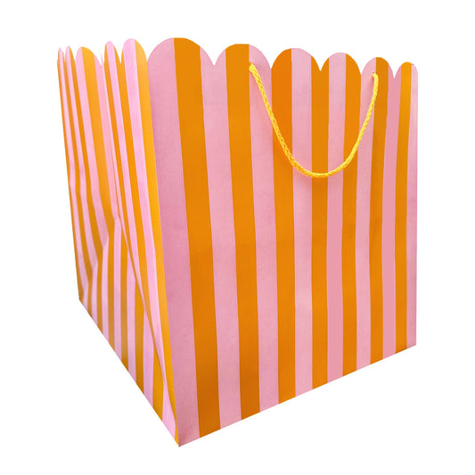 The Social Type - Citrus Scallop Large Square Gift Bag