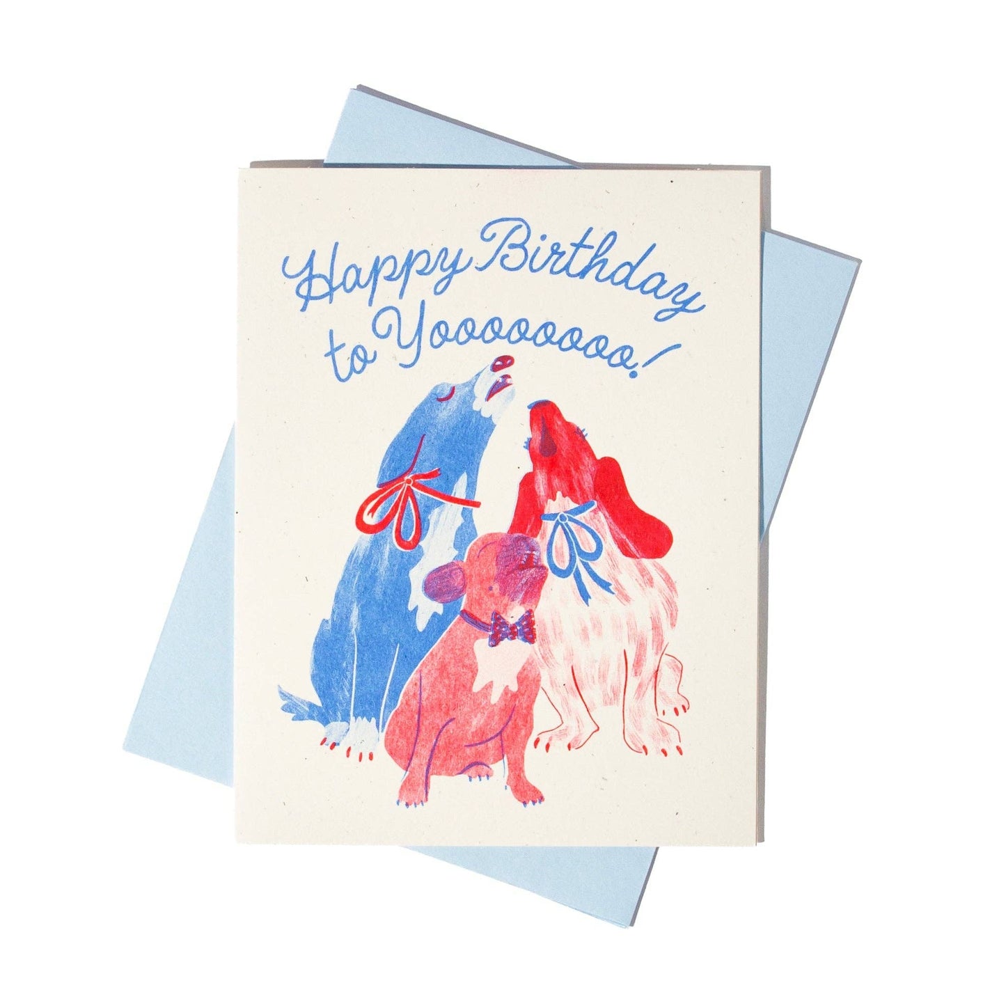 Bromstad Printing Co. - Happy Birthday to Yooooooo! - Risograph Card