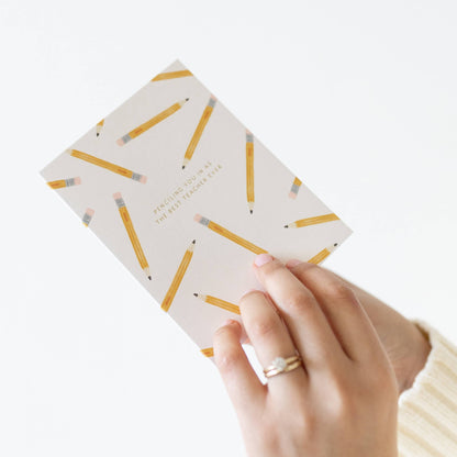 Ramona & Ruth - Pencil Teacher Card