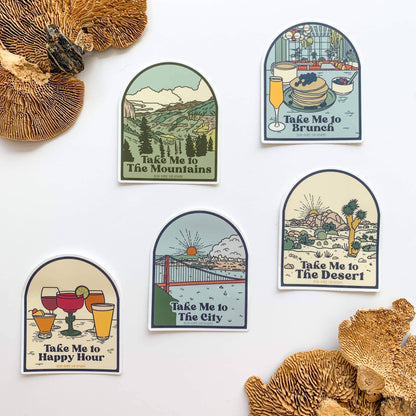 Bean Horse Car - Take Me To The City Sticker