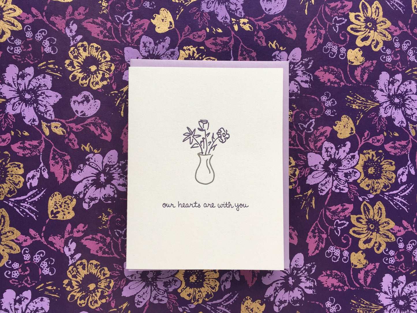 Albertine Press - Our Hearts Are With You Greeting Card