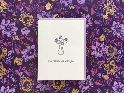 Albertine Press - Our Hearts Are With You Greeting Card