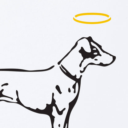 Sweet Bippy Press - Halo Dog Greeting Card