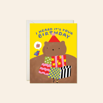 Karen Schipper - Birdie Bear Birthday – Woodland Pun Birthday Card