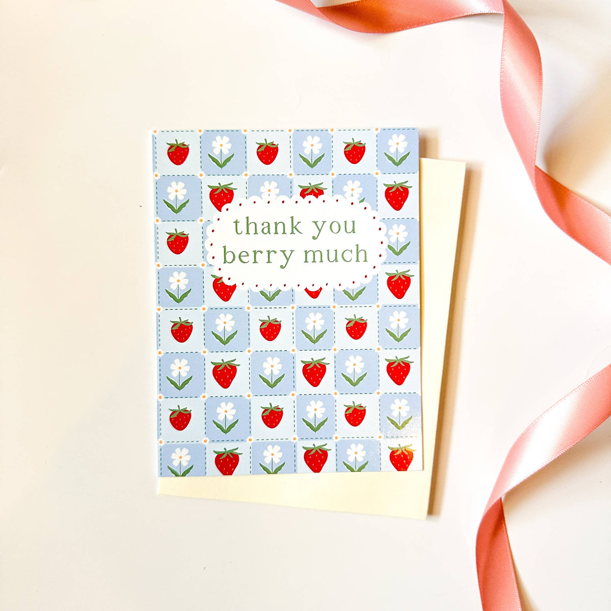Oak Shore Collective LLC - Thank You Berry Much (Strawberry) | Greeting Card