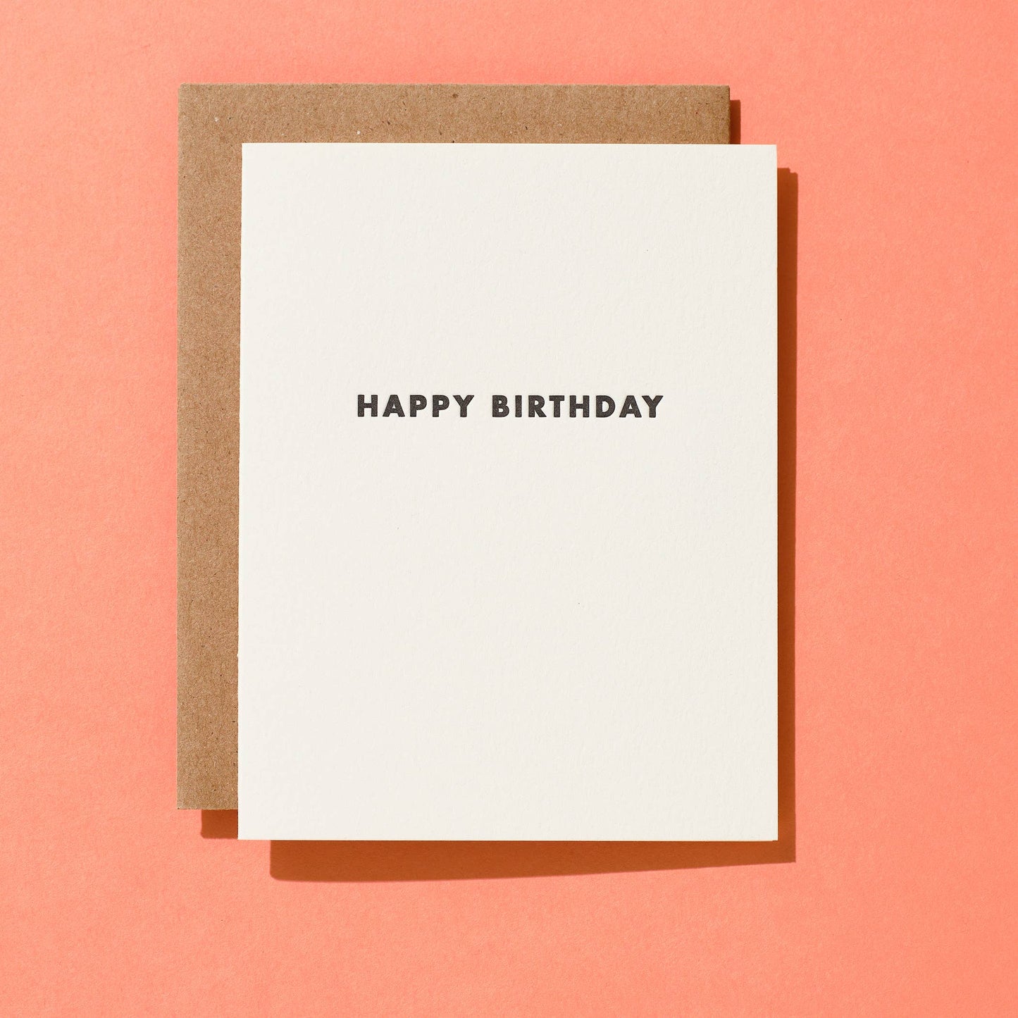 Shorthand Press - Futura Birthday - Letterpress Greeting Card