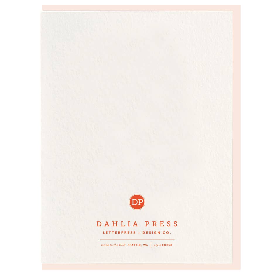 Dahlia Press - Berry Happy - Letterpress Friendship Greeting Card