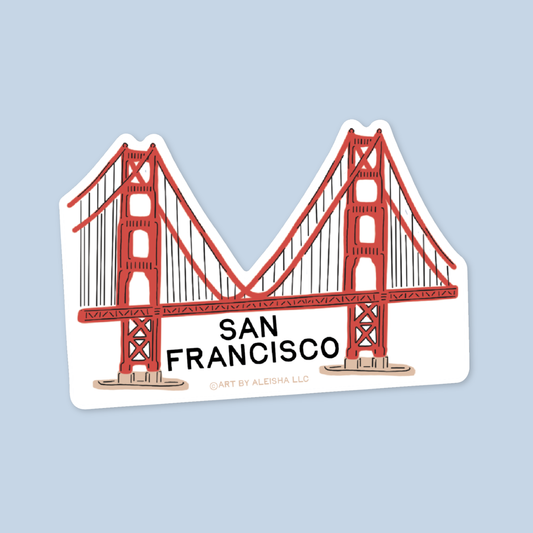 By Aleisha - Golden Gate Bridge Landmark Sticker