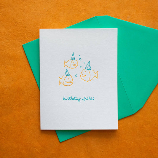 Albertine Press - Birthday Fishes Greeting Card