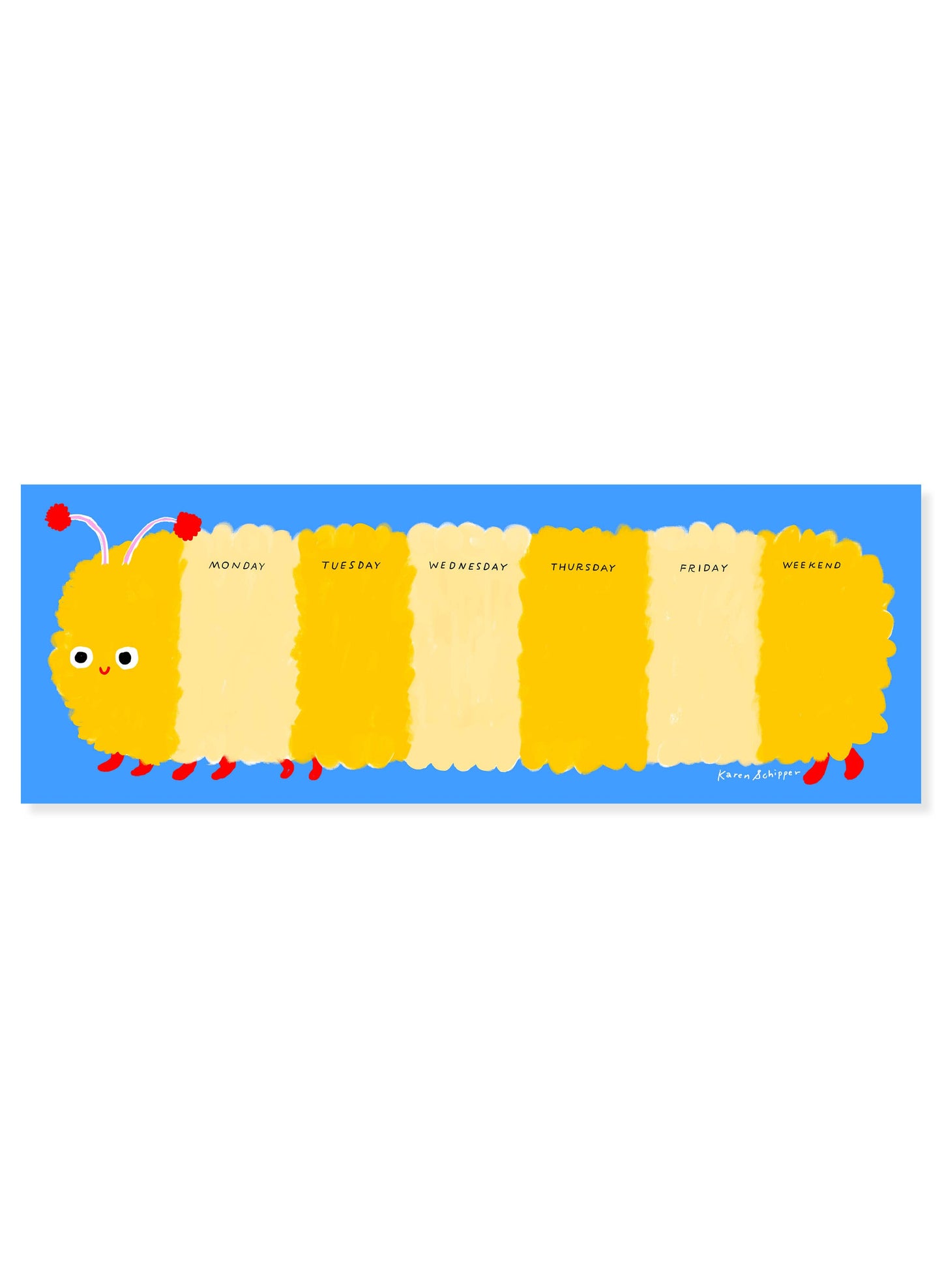 Karen Schipper - Collin Caterpillar Weekly Desk Planner – Cute Planner Pad