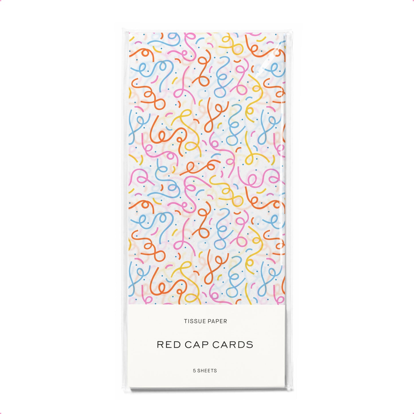 Red Cap Cards - Confetti tissue paper: 5 Sheets