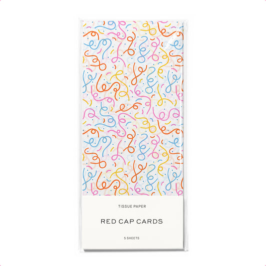 Red Cap Cards - Confetti tissue paper: 5 Sheets