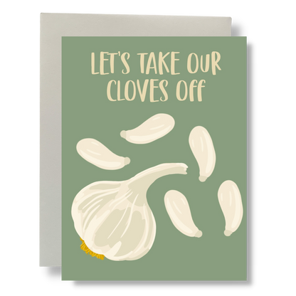 Bean Horse Car - Cloves Off Greeting Card