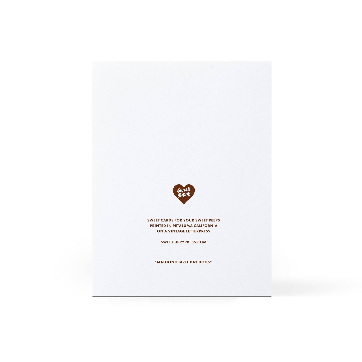 Sweet Bippy Press - Mahjong Birthday Dogs Card