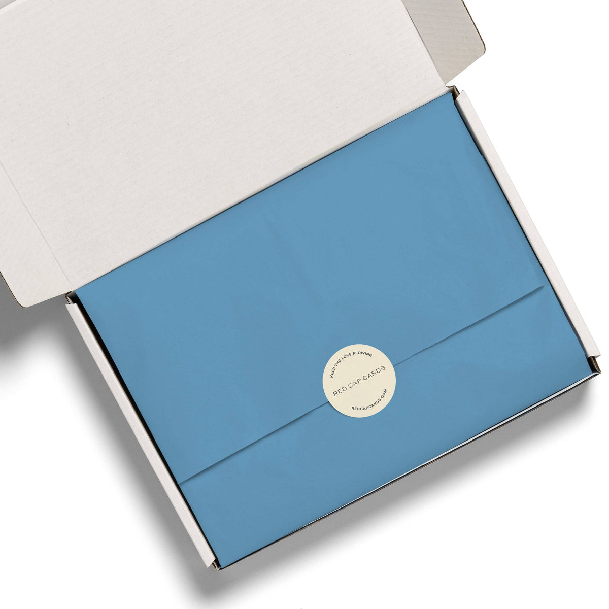 Red Cap Cards - Light Blue tissue paper: 8 Sheets