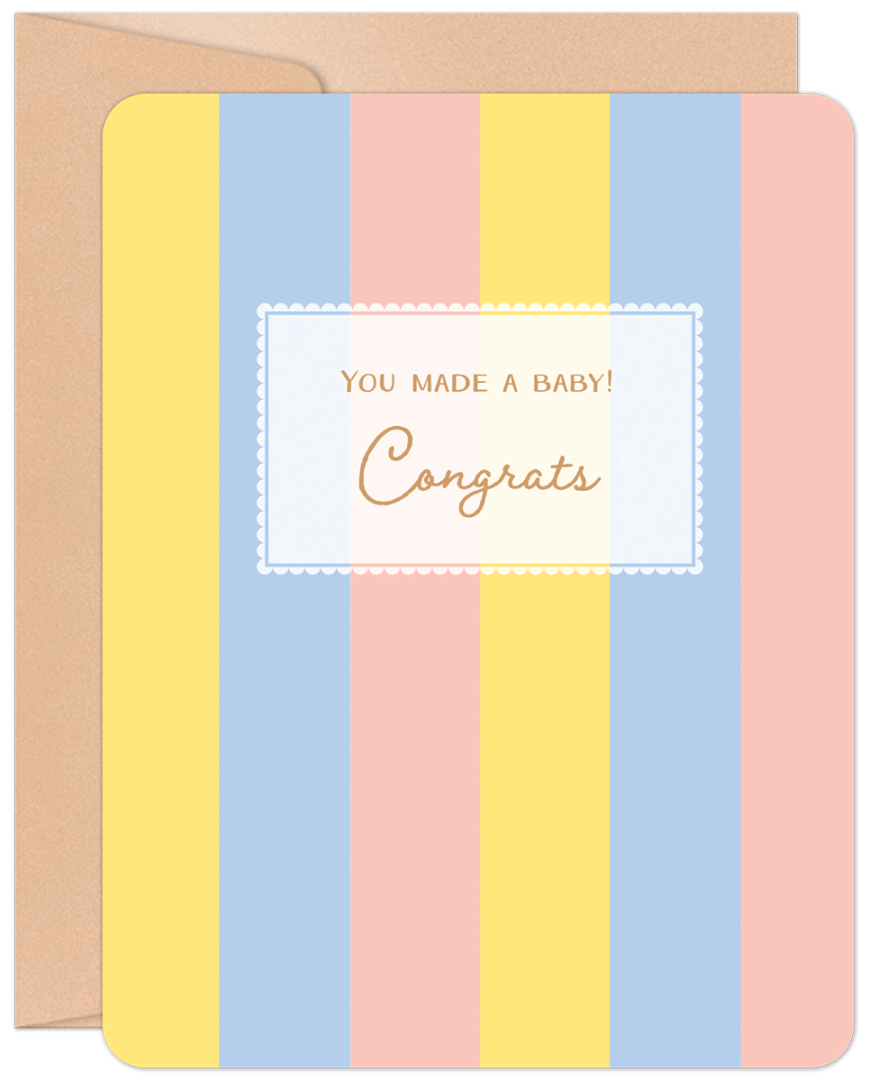 Willow & Ivy Press - Congrats New Baby Card