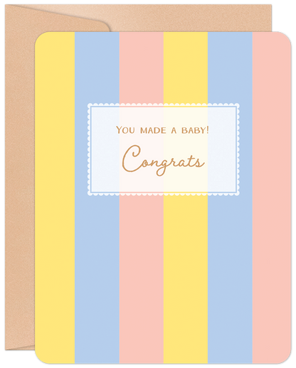 Willow & Ivy Press - Congrats New Baby Card