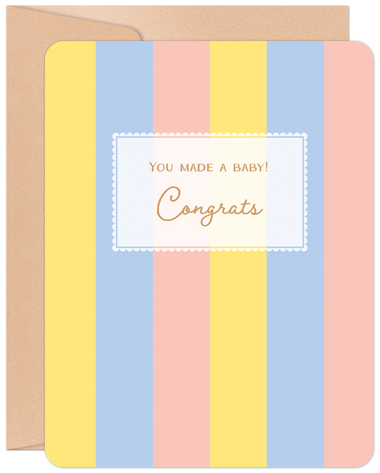 Willow & Ivy Press - Congrats New Baby Card