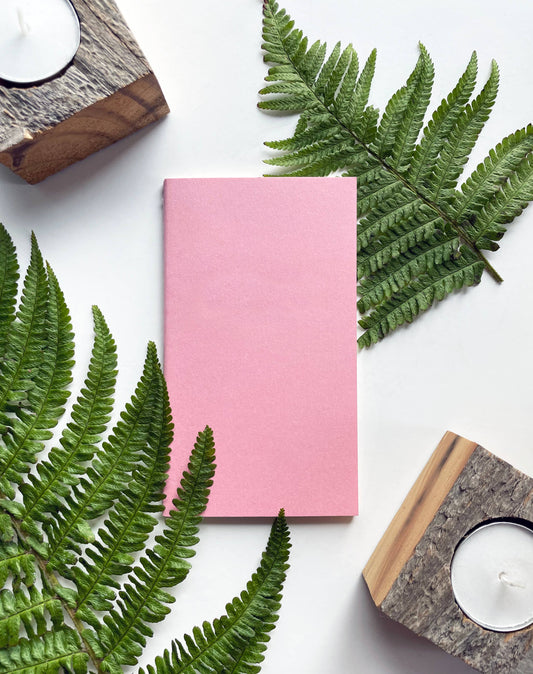Studio Portmanteau - Blank Mini Saddle Stitch Notebooks - Light pink
