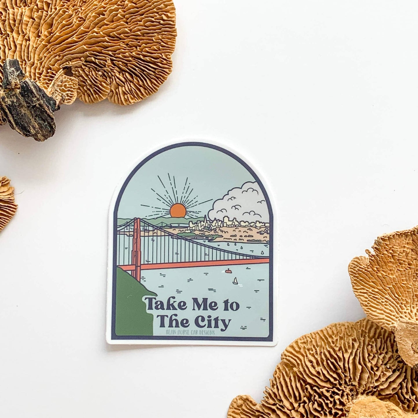 Bean Horse Car - Take Me To The City Sticker