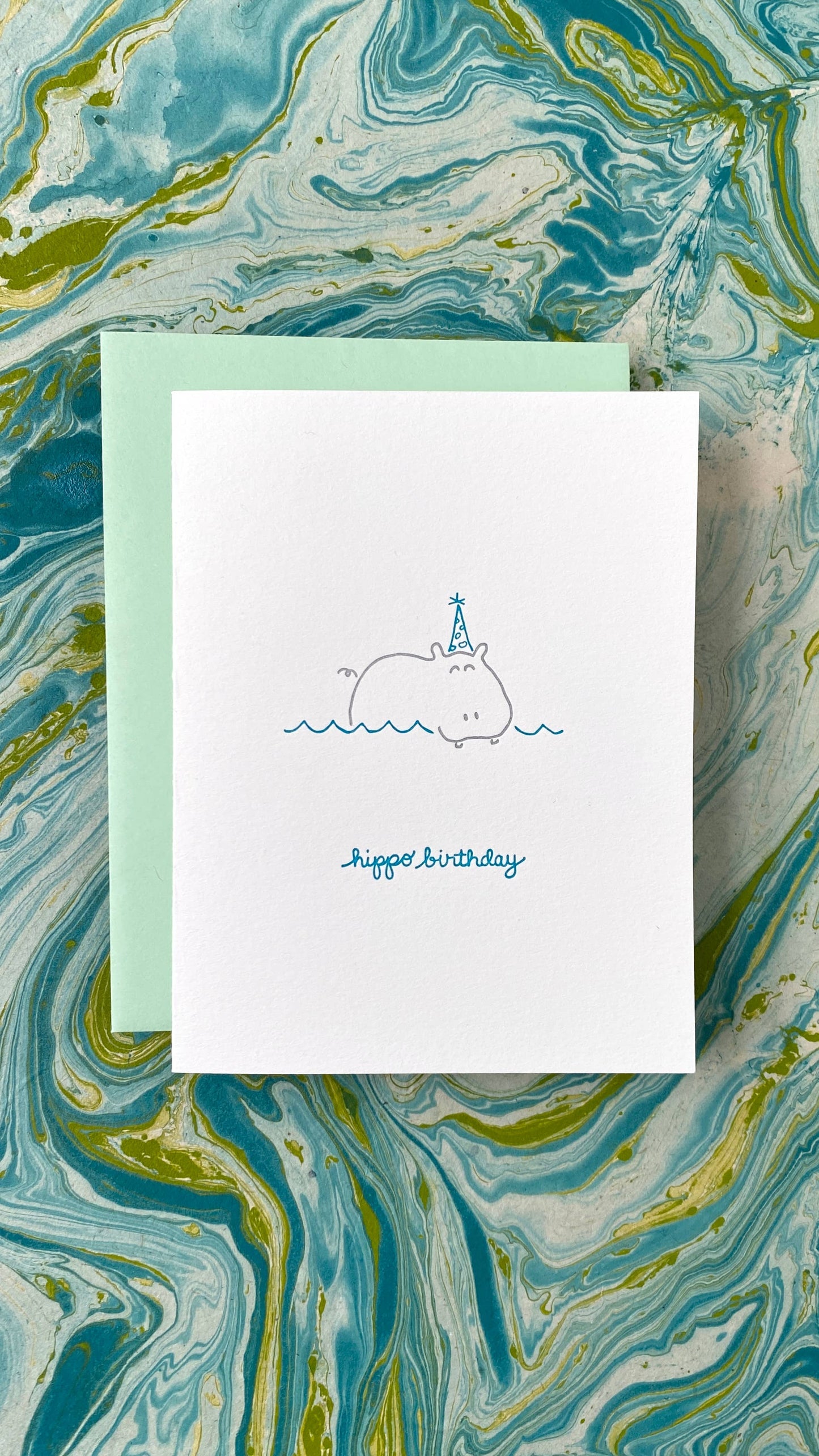 Albertine Press - Hippo Birthday Greeting Card