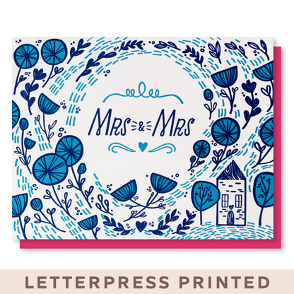 Paper Parasol Press - Mrs and Mrs  Card