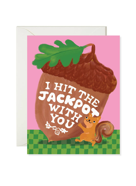 Karen Schipper - Squirrel Jackpot - Animal Pun Love Card