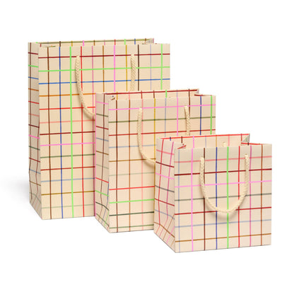 Red Cap Cards - Color Grid gift bags: Small