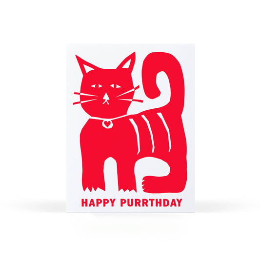 Sweet Bippy Press - Happy Purrthday Greeting Card