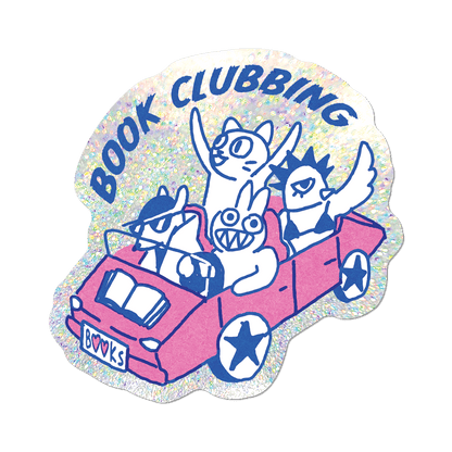 Apply Stickers - Book Clubbing by Apply (bookish) - Die-Cut Sticker