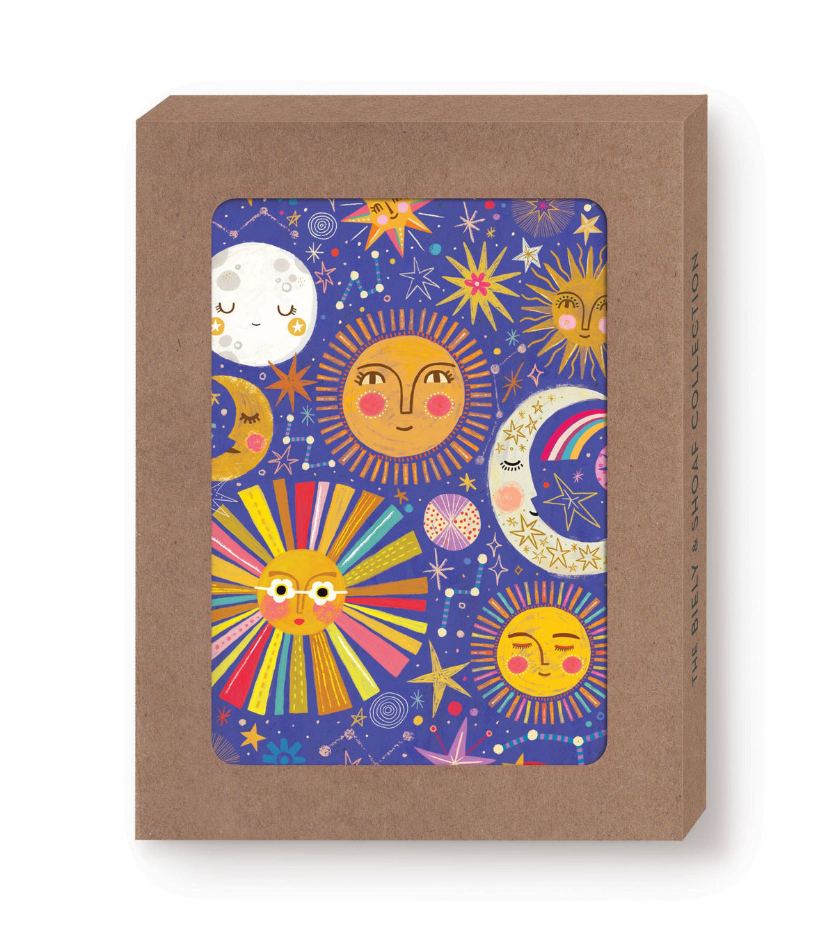 Biely & Shoaf - Suns & Moons Boxed Notecard - Set of 10