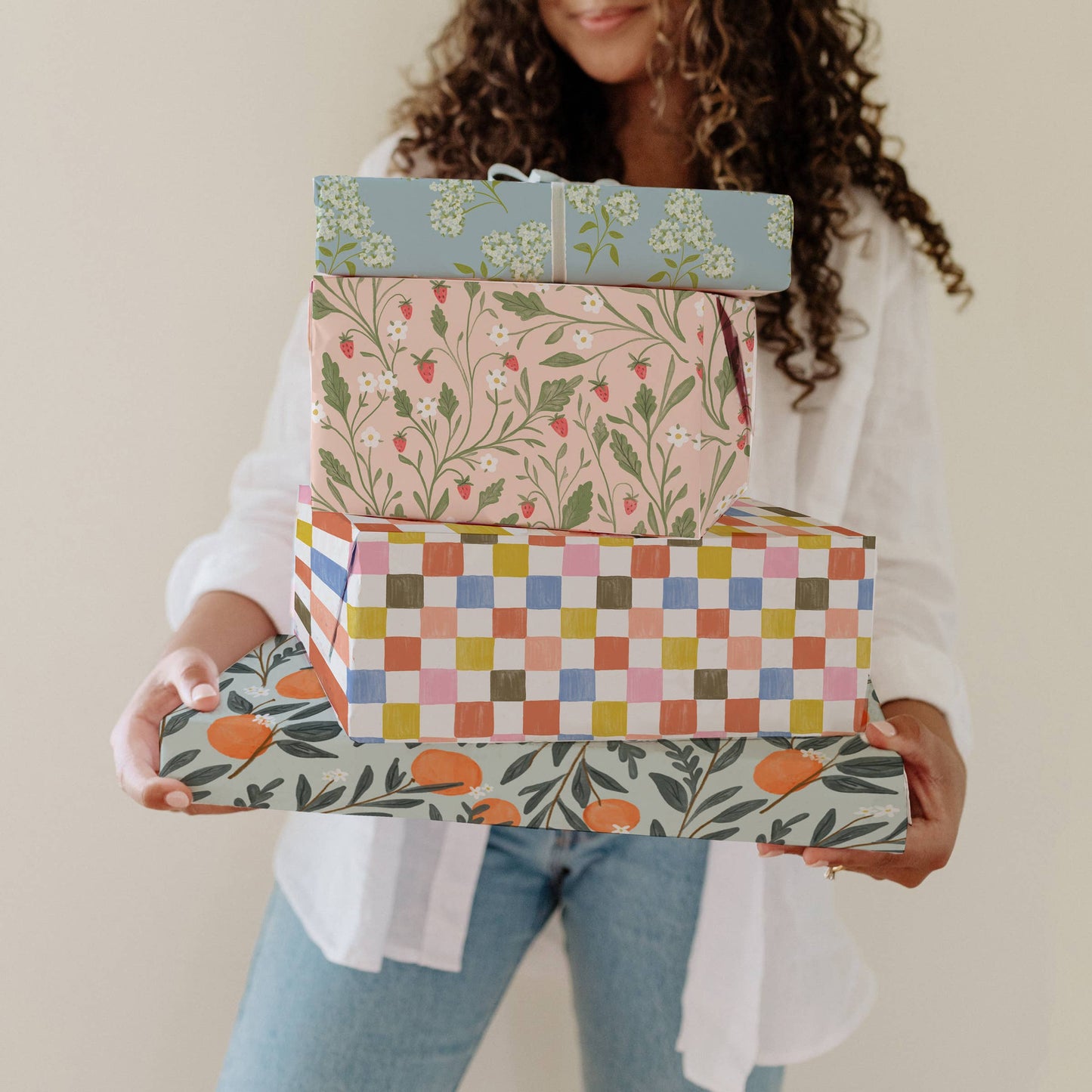 Ramona & Ruth - Strawberry Fields Gift Wrap | Roll