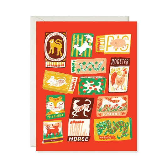 Karen Schipper - Chinese Zodiac – Lunar New Year Animal Greeting Card