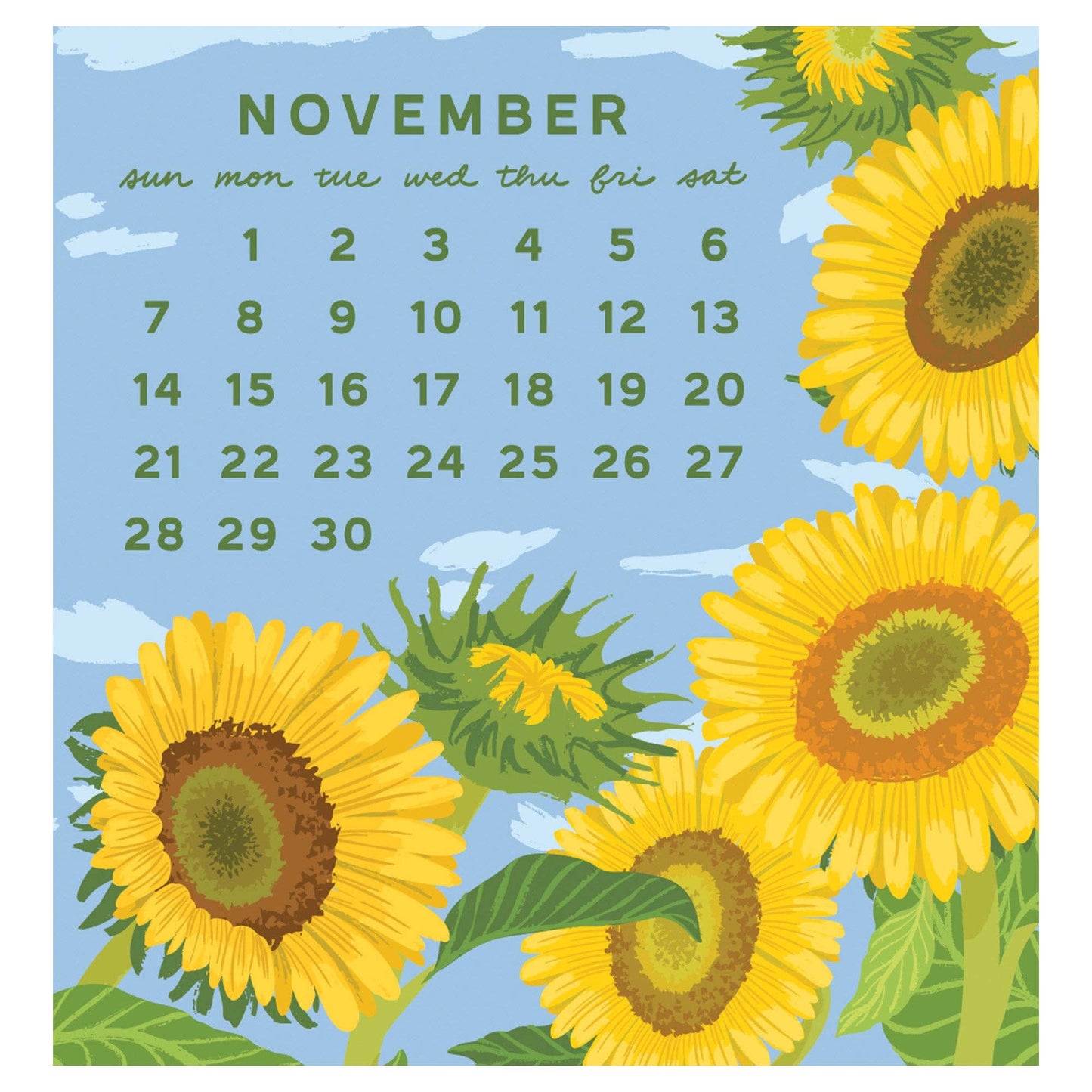 Smudge Ink - 2027 Flower Power Mini Calendar