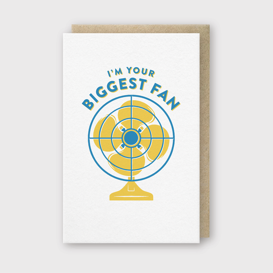 Pike Street Press - Biggest Fan Greeting Card: 3 3/8" X 5 3/8"