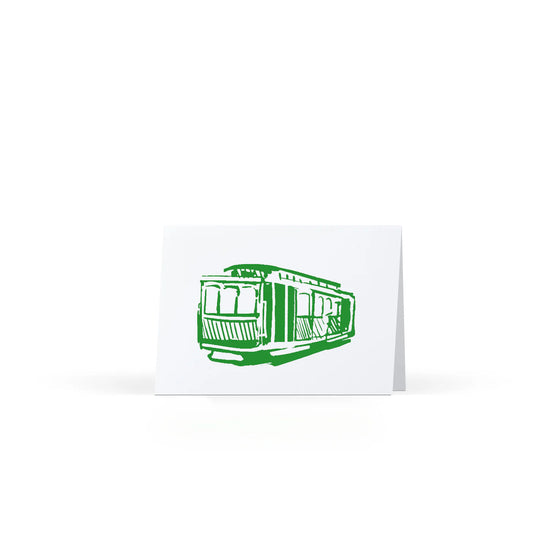 Sweet Bippy Press - Green Cable Car