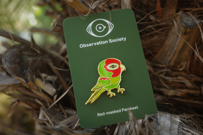 Observation Society - Red Masked Parakeet-Pin