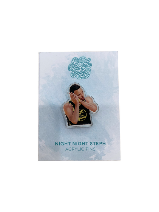 Steph Curry Night Night pin - Warriors