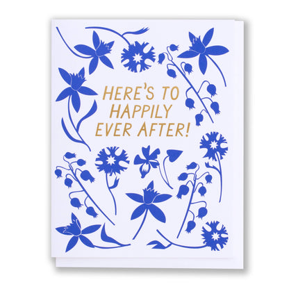 Banquet - Happily Ever After Foil and Floral Note Card