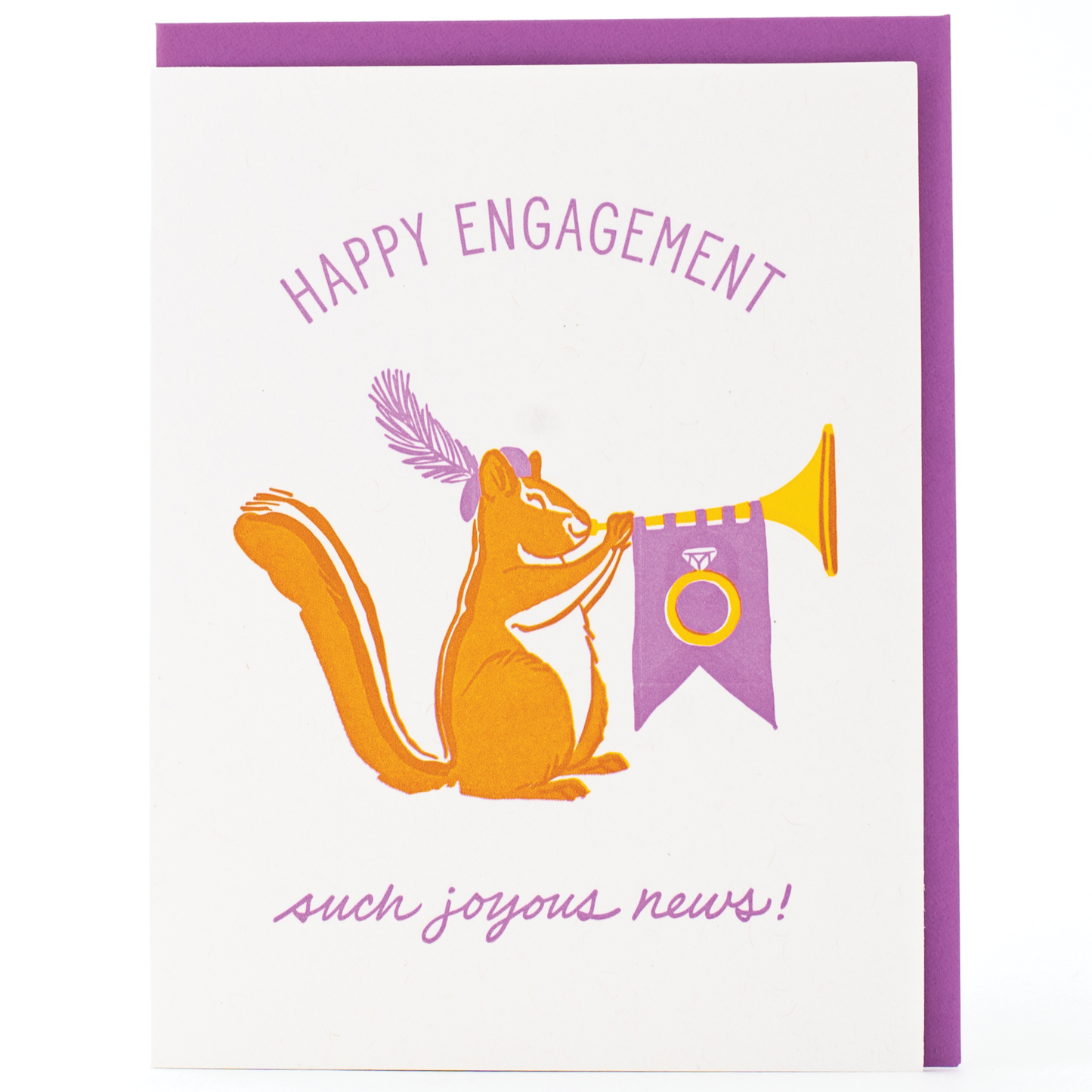 Smudge Ink - Fanfare Engagement Card